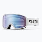 Скиорски очила Smith Tribute white/blue sensor mirror