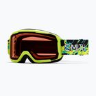 Детска скиорска маска Smith Daredevil S3 electric lime slime/green solx mirror antifog