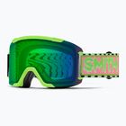 Скиорскa маска Smith Squad S2 slime static shag/chromapop everyday green mirror