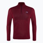 Мъжки потник за бягане Under Armour Seamless Stride 1/4 Zip racer red/reflective