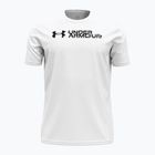 Мъжка тениска за тренировка Under Armour Sliced Wordmark 60/40S white/ black