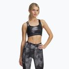 Under Armour Crossback Mid Print тренировъчен сутиен черно/титтаново сиво/титтаново сиво