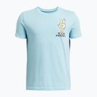 Детска тениска за тренировка Under Armour Peace Love UA blue