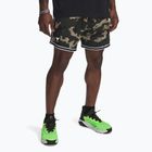 Мъжки къси панталони Under Armour Project Rock Mesh бароково зелено / бяло