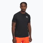 Мъжка тренировъчна тениска Under Armour HeatGear Fitted черно/бяло
