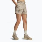 Under Armour Project Rock Terry дамски къси панталони градско каки / хипер зелено
