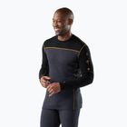Мъжка термоактивна блуза с дълъг ръкав Smartwool Classic Thermal Merino Base Layer Colorblock Crew Boxed charcoal/honey gold