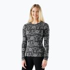 Дамска термоактивна блуза с дълъг ръкав Smartwool Merino 250 Baselayer Crew Boxed черен с флорална декорация