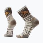 Чорапи Smartwool Hike Targeted Cushion Bear Stripe Mid Crew ash