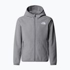 Детски поларен суитшърт The North Face Teen Glacier Full Zip Hoodie mid grey heather