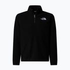 Детски суитшърт от полар The North Face Teen Glacier 1/4 Zip black