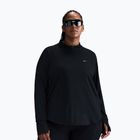 Дамска блуза с дълъг ръкав за бягане Nike Swift Dri-FIT UV 1/4-Zip Plus Size black
