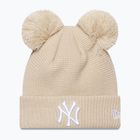 Дамска зимна шапка New Era Wmns Double Pom Nyy light beige