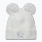 Дамска зимна шапка New Era Double Pom Knit Beanie New York Yankees white