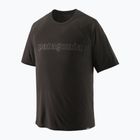 Мъжка тениска Patagonia Capilene Cool Trail Graphic outline text logo/black