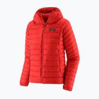 Дамско пухено яке Patagonia Down Sweater Hoody sizzle red