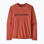 Мъжка блуза с дълъг ръкав Patagonia Cap Cool Daily Graphic Shirt '73 text logo / potters red x-dye