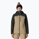 Дамско яке за дъжд Patagonia Insulated Powder Town oar tan