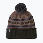 Зимна шапка Patagonia Powder Town park stripe: marlow brown