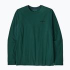Мъжка блуза с дълъг ръкав Patagonia P-6 Logo Responsibili cascade green