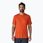 Мъжка тениска Patagonia Cap Cool Merino Blend Graphic Shirt heritage header/coal orange