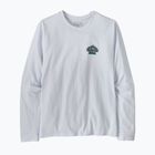 Мъжка блуза с дълъг ръкав за трекинг Patagonia Great Waves Responsibili Tee white