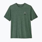 Мъжка тениска Patagonia Cap Cool Daily Great Waves canopy green - light canopy green x-dye