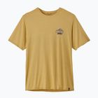 Мъжка тениска Patagonia Cap Cool Daily Great Waves limestone yellow - light limestone yellow x-dye