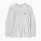 Дамска блуза с дълъг ръкав Patagonia P-6 Logo Responsibili-Tee LS fiber white