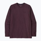 Мъжка блуза с дълъг ръкав  Patagonia P-6 Logo Responsibili berry fig