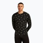 Мъжка термоактивна блуза icebreaker Merino 200 Oasis Crewe Snow Day black/peridot/aop