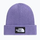 Зимна шапка The North Face Logo Box Cuffed grounded plum