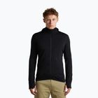 Мъжки суитшърт за трекинг Icebreaker Merino 200 Realfleece Descender Half Zip Hoodie black