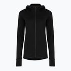Дамски суитшърт за трекинг Icebreaker Merino 300 Realfleece Descender Zip Hoodie black