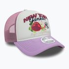 New Era Fruit Graphics Trucker New York Yankees тъмно розова бейзболна шапка