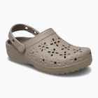 Crocs Classic Floral Cutout Clog джапанки сиво