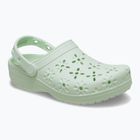 Crocs Classic Floral Cutout Clog джапанки с нефритена окраска