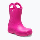 Детски гумени ботуши Crocs Handle It Rain Boot Kids pink crush
