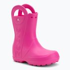 Детски гумени ботуши Crocs Handle It Rain Boot Kids pink crush
