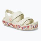 Детски сандали Crocs Crocband Cruiser Glow Confetti Band summit white/guava