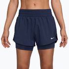 Дамски шорти за бягане Nike One Dri-FIT 2IN1 midnight navy/white
