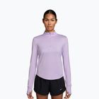 Дамска блуза с дълъг ръкав за бягане Nike Swift Dri-Fit UV 1/4-Zip violet mist