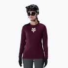 Дамска велосипедна блуза с дълъг ръкав Fox Racing Ranger Fox Head LS dark maroon