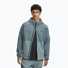 Мъжки суитшърт Under Armour Unstoppable Fleece Full Zip HD jasper blue/serpentine/black