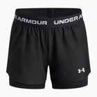 Детски тренировъчни шорти Under Armour UA Tech Play Up 2IN1 Shorts black/black/white