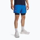 Мъжки шорти за бягане Under Armour Launch 5" 2in1 blue atlantis/washed navy/reflective