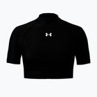 Дамска тениска за тренировка Under Armour HeatGear Crop Mock ultimate black/white