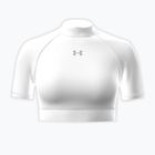 Дамска тениска за тренировка Under Armour HeatGear Crop Mock white/halo gray