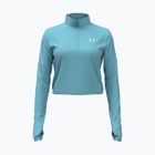 Дамска блуза с дълъг ръкав за тренировка Under Armour Tech Branded 1/2 Zip blue haze/lumos lime/white