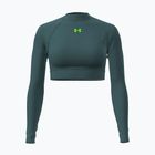 Дамска блуза с дълъг ръкав за тренировка Under Armour HeatGear Crop Mock rack green/hyper green